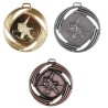 Mesh Embossed Judo Medals