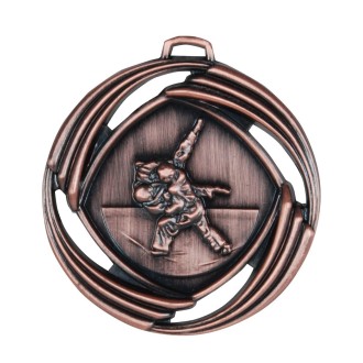 Mesh Embossed Judo Medals