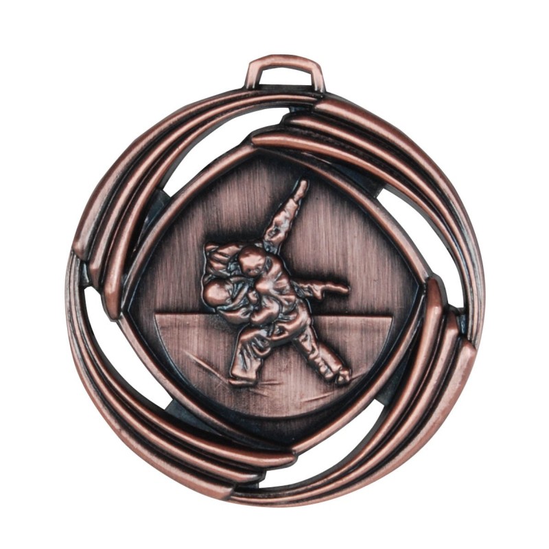 Mesh Embossed Judo Medals